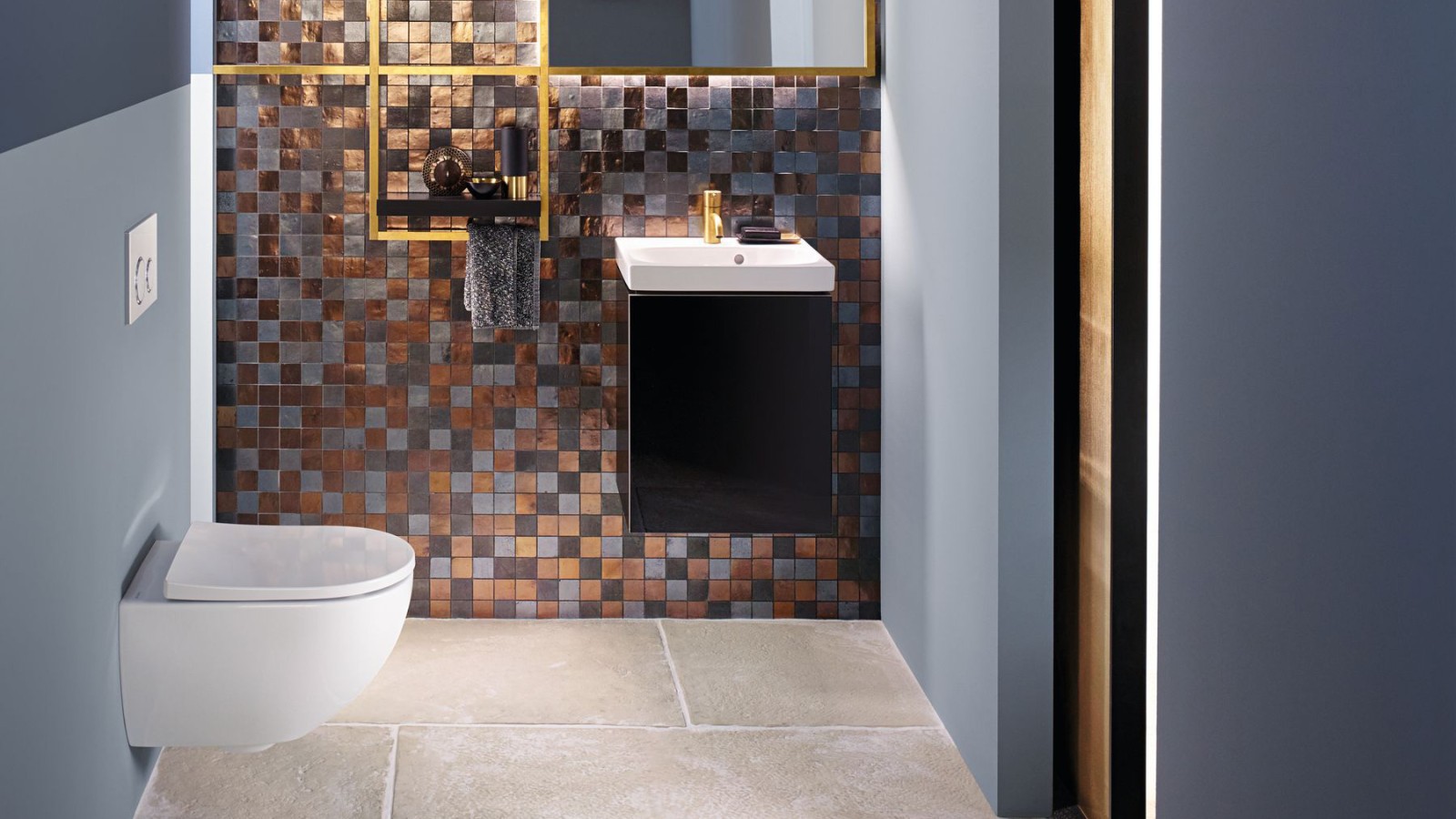 Wall-hung toilet for harmonious bathroom design