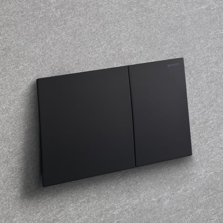 The Sigma 70 flush buttons in matt black The Sigma 70 flush buttons in matt black