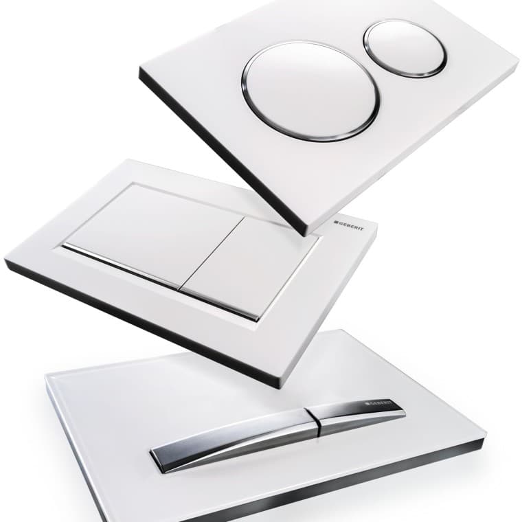 Extensive range of flush plates from Geberit Extensive range of flush plates from Geberit