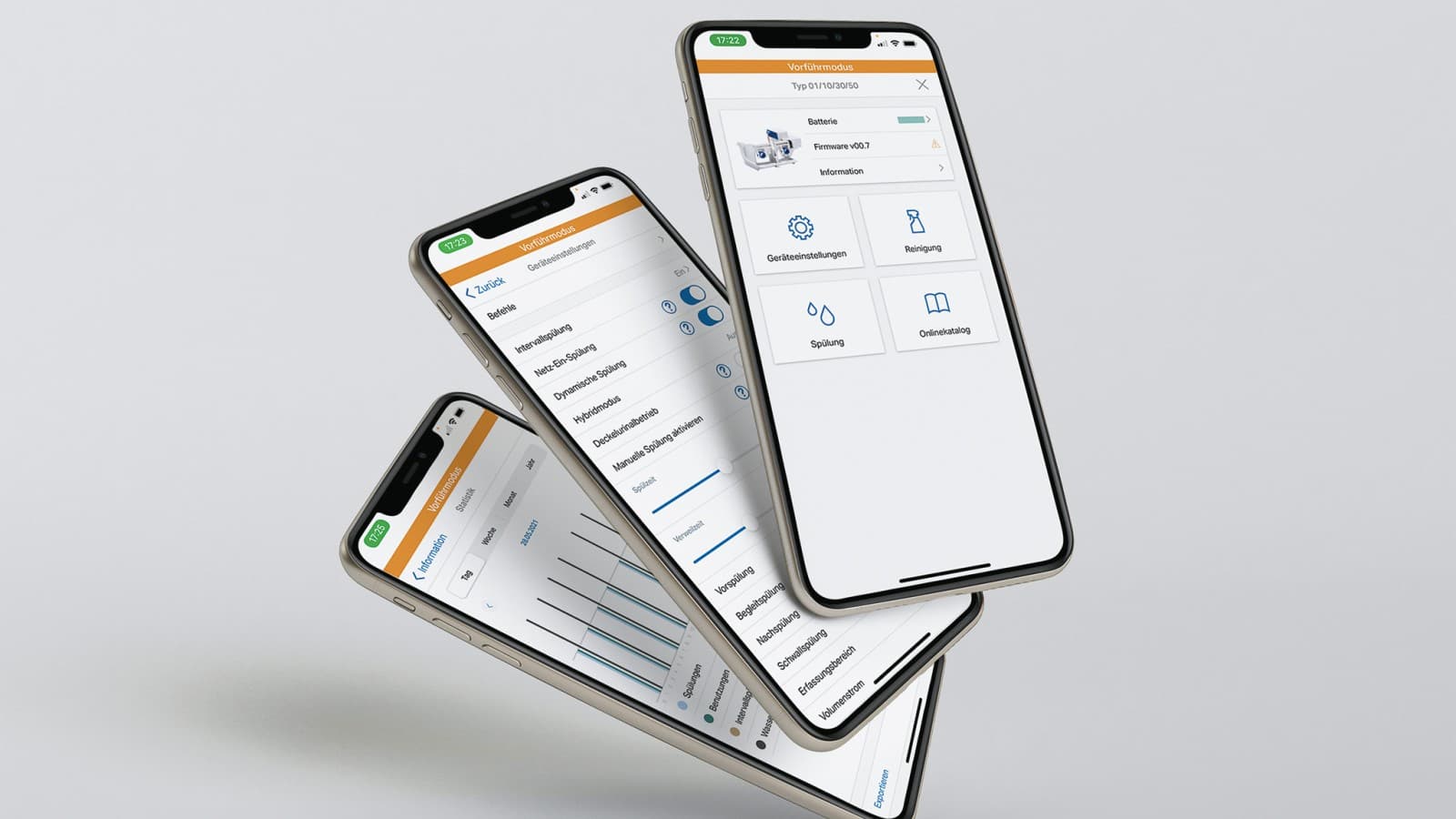 Settings for Geberit DuoFresh in the Geberit Control App Settings for Geberit DuoFresh in the Geberit Control App